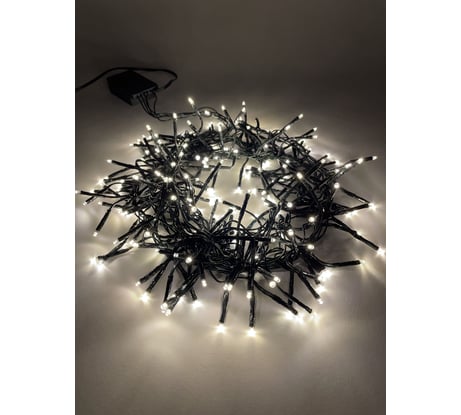 Гирлянда ЭРА ENIN GW LED Нить Мишура, 3,9 м, зеленый провод, теплый свет, 220V, 24/576 Б0047970