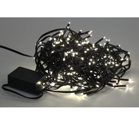 Гирлянда ЭРА ENIN GW LED Нить Мишура, 3,9 м, зеленый провод, теплый свет, 220V, 24/576 Б0047970