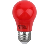 Светодиодная лампа ЭРА ERARL50-E27 LED A50-3W-E27 груша, красная, 13SMD, 3W, E27, для белт-лайт, 10/100/4500 Б0049580