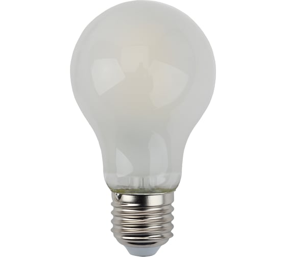 Филаментная лампа ЭРА F-LED A60-15W-840-E27 frost, груша, матовая, 15 Вт, нейтральная, Е27, 10/100/1500 Б0046984 1