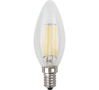 Филаментная лампа ЭРА F-LED B35-9w-827-E14 свеча, 9 Вт, теплая, E14, 10/100/3500 Б0046991