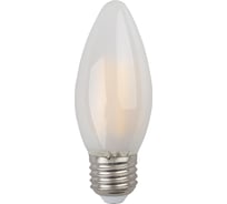 Филаментная лампа ЭРА F-LED B35-7W-840-E27 frost, свеча, матовая, 7 Вт, нейтральная, E27, 10/100/5000 Б0046990