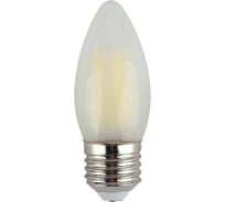 Филаментная лампа ЭРА F-LED B35-9w-840-E27 frost, свеча, матовая, 9 Вт, нейтральная, E27, 10/100/5000 Б0046998