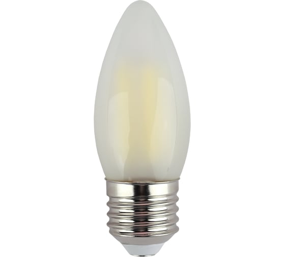 Филаментная лампа ЭРА F-LED B35-9w-840-E27 frost, свеча, матовая, 9 Вт, нейтральная, E27, 10/100/5000 Б0046998