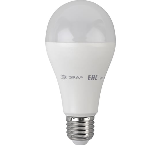 Светодиодная лампа ЭРА LED A65-19W-840-E27 груша, 19 Вт, нейтральная, E27, 10/100/1500 Б0050282 1