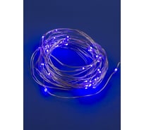 Светодиодная гирлянда Uniel ULD-S0500-050/SCB/2AA PURPLE, IP20, DEW UL-00007185