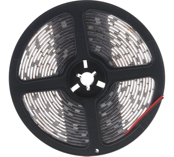 Светодиодная лента IN HOME LS 50R-30/65 30LED, 7.2Вт/м, 12В, IP65, красная 4690612022673