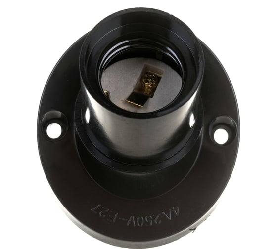 Настенный патрон IN HOME Е27 Ф П-02 Е27, карболитовый 4690612032252