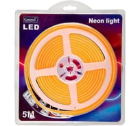 Светодиодная лента Неон General Lighting Systems GLS-2835-120-9.6-12-NL-IP67-O цвет свечения оранжевый 120диод/м 9,6Вт/м 12В IP67 катушка 5м 510511