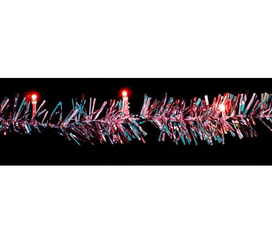 Гирлянда FERON 3V, 20 LED, красный, 1.2W, 20mA, батарейки 2АА, IP 20, шнур 0,5мх0,12мм 26813