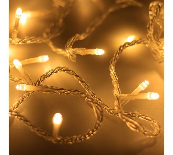 Светодиодная гирлянда Ardecoled ARD-STRING-HOME-5000-CLEAR-50LED-FLASH WARM 230V, 3.5W 025750 Аркон