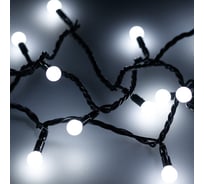 Светодиодная гирлянда Arlight ARD-BALL-CLASSIC-D13-5000-BLACK-50LED WHITE 230V, 3.5W Аркон 025565