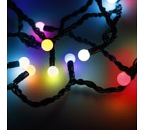 Светодиодная гирлянда Ardecoled ARD-BALL-CLASSIC-D13-5000-BLACK-50LED RGB 230V, 3.5W Аркон 025567