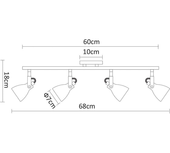 Спот Arte Lamp GOTTO A9189PL-4GY