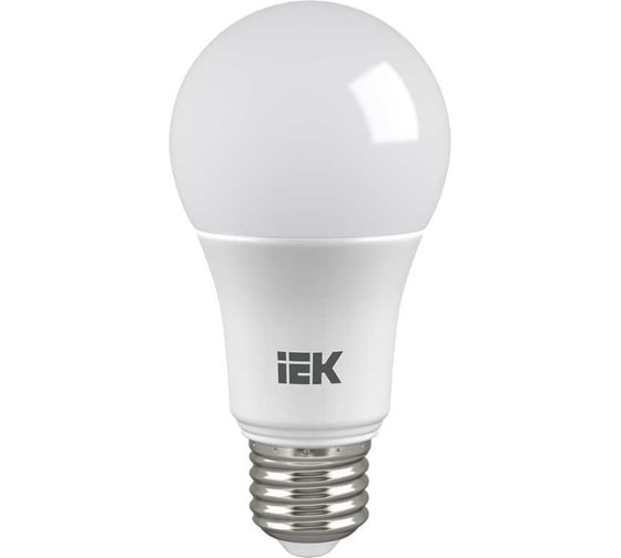 Лампа IEK LED A60, 9вт, 230В, 3000К, E27 LLE-A60-9-230-30-E27