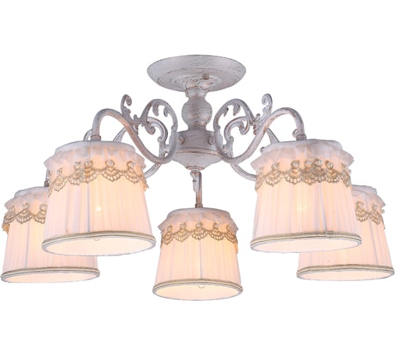 Потолочная люстра Arte Lamp MERLETTO A5709PL-5WG 1
