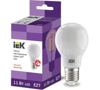 Лампа IEK серия 360, LED, A60, матовая, 11вт, 230В, 3000К, E27 LLF-A60-11-230-30-E27-FR