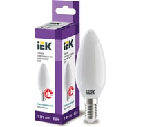 Лампа IEK серия 360, LED, C35, свеча, матовая, 7вт, 230В, 4000К, E14 LLF-C35-7-230-40-E14-FR