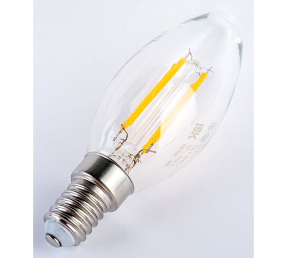 Лампа IEK серия 360, LED, C35, свеча, прозрачная, 5вт, 230В, 3000К, E14 LLF-C35-5-230-30-E14 -CL
