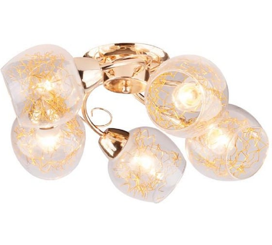 Потолочная люстра Arte Lamp SERPENTINA A5006PL-5GO 1
