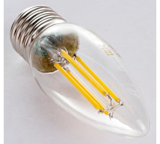 Лампа IEK серия 360, LED, C35, свеча, прозрачная, 7вт, 230В, 3000К, E27 LLF-C35-7-230-30-E27-CL