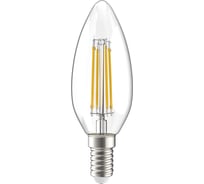 Лампа IEK серия 360, LED, C35, свеча, прозрачная, 7вт, 230В, 4000К, E14 LLF-C35-7-230-40-E14-CL