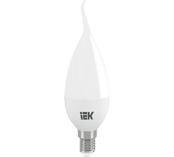 Лампа IEK LED, CB35, свеча на ветру, 5вт, 230В, 3000К, E14 LLE-CB35-5-230-30-E14