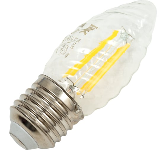 Лампа IEK серия 360 LED, CT35, свеча витая, 5вт, 230В, 4000К, E27 LLF-CT35-5-230-40-E27-CL