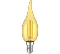 Лампа IEK серия 360 LED, CВ35, свеча на ветру, золото, 7вт, 230В, 2700К, E14 LLF-CB35-7-230-30-E14 -CLG