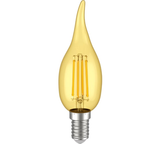 Лампа IEK серия 360 LED, CВ35, свеча на ветру, золото, 7вт, 230В, 2700К, E14 LLF-CB35-7-230-30-E14 -CLG