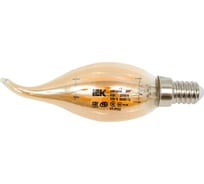 Лампа IEK серия 360 LED, CВ35, свеча на ветру, золото, 5вт, 230В, 2700К, E14 LLF-CB35-5-230-30-E14-CLG