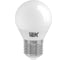 Лампа IEK LED, G45, шар, 5вт, 230В, 6500К, E27 LLE-G45-5-230-65-E27 2