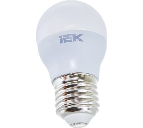 Лампа IEK LED, G45, шар, 5вт, 230В, 3000К, E27 LLE-G45-5-230-30-E27 16459896