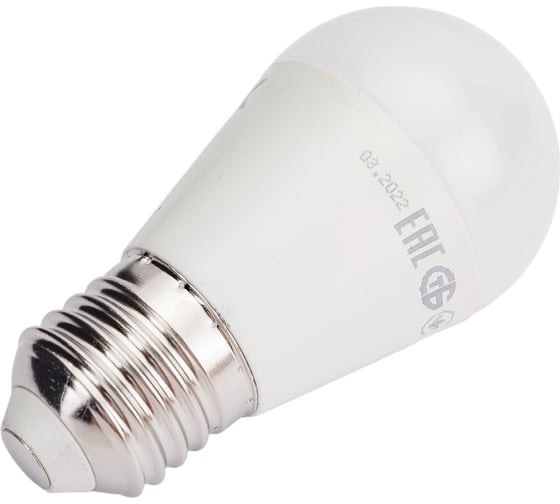 Лампа IEK LED, G45, шар, 9вт, 230В, 3000К, E27 LLE-G45-9-230-30-E27