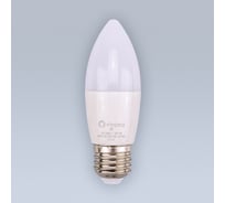 Светодиодная лампа ELEGANZ Е27 Свеча матовая 9W Тёплая 3000К 220V, 1шт 1396