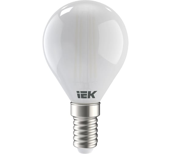 Лампа IEK серия 360 LED, G45, шар, матовая, 7вт, 230В, 3000К, E14 LLF-G45-7-230-30-E14-FR