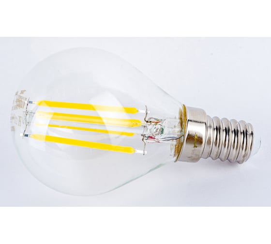 Лампа IEK серия 360, LED, G45, шар прозрачный, 5вт, 230В, 4000К, E14 LLF-G45-5-230-40-E14-CL 1