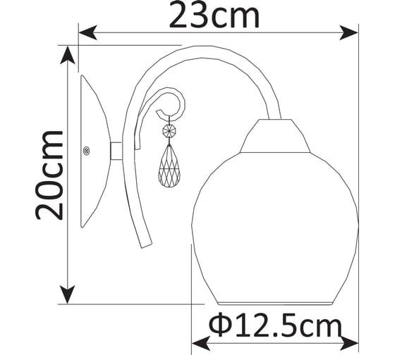 Настенный светильник Arte Lamp MILLO A9548AP-1CC