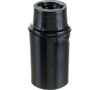 Подвесной карболитовый патрон IEK, Пкб14-04-К01 Е14, черный, индивидуальный пакет EPK20-04-02-K01