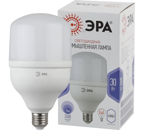 Светодиодная лампа ЭРА LED POWER T100-30W-6500-E27 колокол, 30 Вт, холодный, E27, 20/600 Б0049597