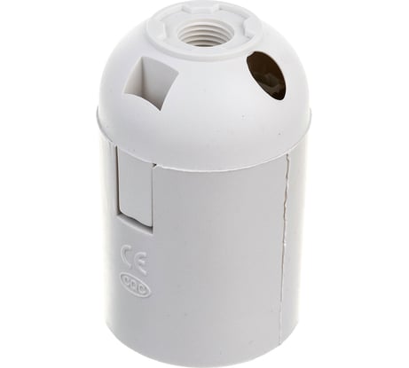 Подвесной пластиковый патрон IEK, Ппл27-04-К02 Е27, белый, индивидуальный пакет EPP10-04-02-K01