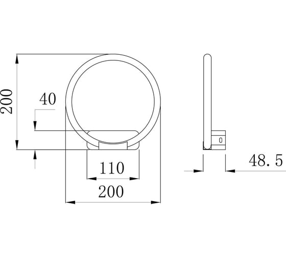 Настенный светильник Arte Lamp RAPID A2500AP-1BK
