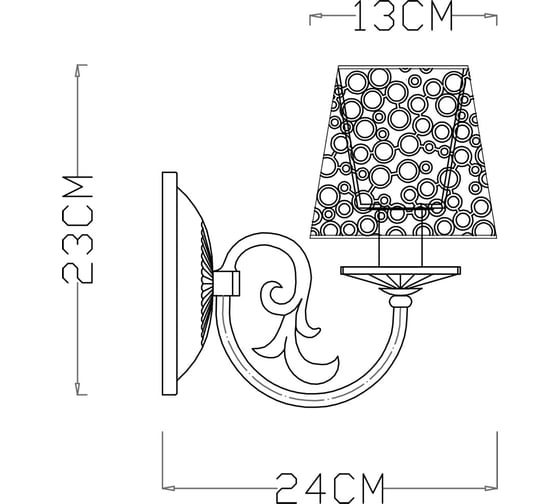 Настенный светильник Arte Lamp RAGNATELA A5468AP-1WG