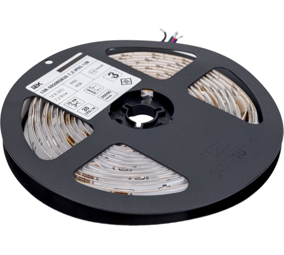 Лента IEK LED 3м LSR-5050RGB30-7, 2-IP65-12В LSR2-3-030-65-3-03