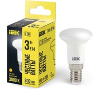 Лампа IEK LED R39 рефлектор 3вт 230В 3000К E14 LLE-R39-3-230-30-E14