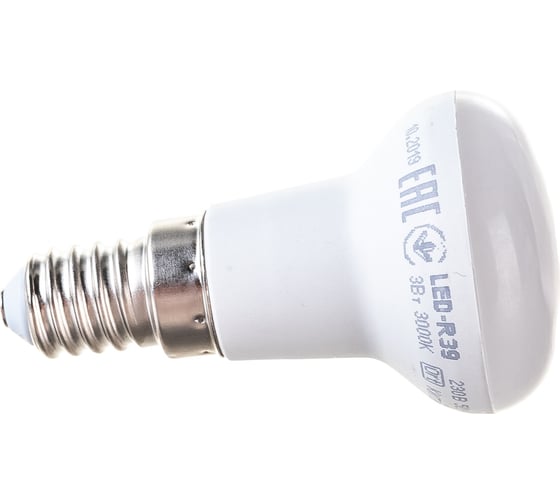 Лампа IEK LED R39 рефлектор 3вт 230В 3000К E14 LLE-R39-3-230-30-E14
