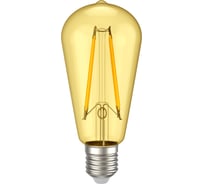 Лампа IEK LED ST64 золото 6вт 230В 2700К E27 серия 360 LLF-ST64-6-230-30-E27 -CLG