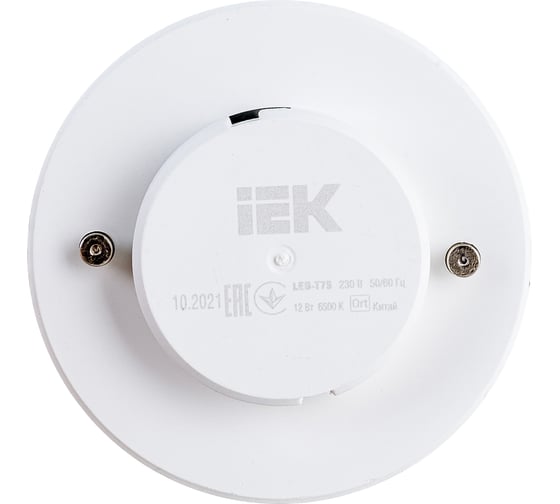 Лампа IEK LED T75 таблетка 12вт 230В 6500К GX53 LLE-T80-12-230-65-GX53