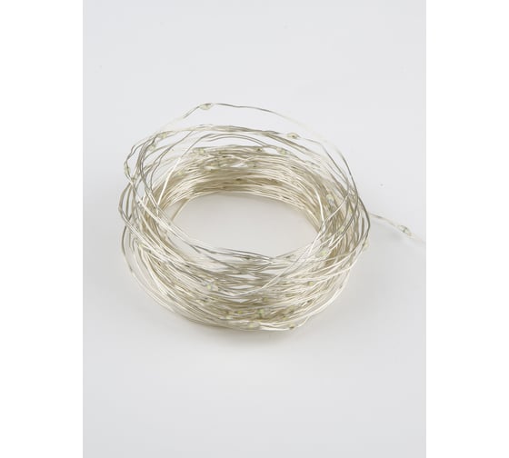 Светодиодная гирлянда Uniel ULD-S1000-100/SCB/3AA WARM WHITE IP20 DEW, UL-00005482
