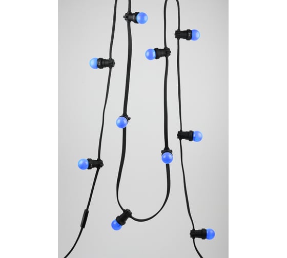 Светодиодная лампа ЭРА для Белт-лайт ERABL45-E27, LED, Р45-1W-E27, диод, шар, синий, 4SMD, 1W, E27, 10/100/6000 Б0049573